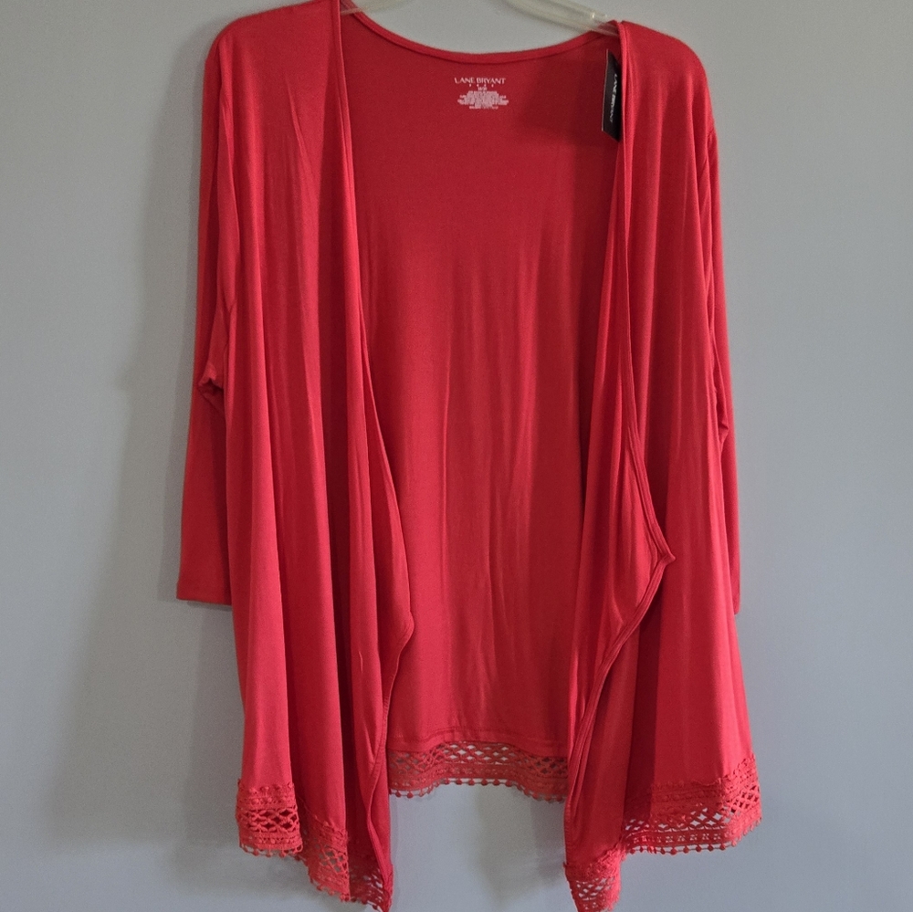 NWT LANE BRYANT OPEN FRONT OVERPIECE